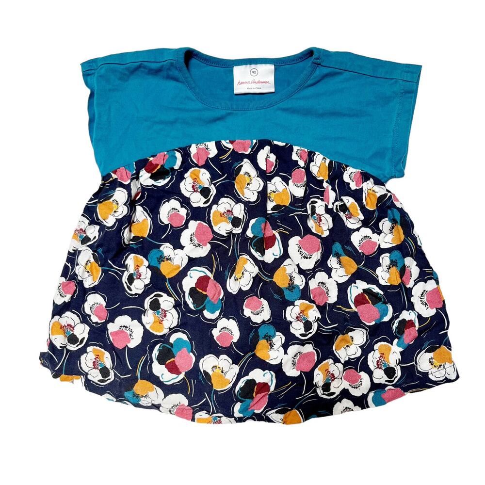 Hanna Andersson Challis Floral Print Top Size 3